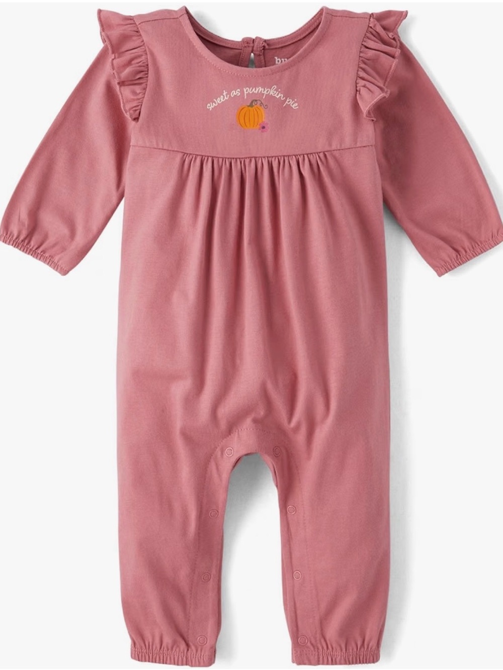 Pink Ruffle One-Piece Romper - Sweet as Pumpkin Pie